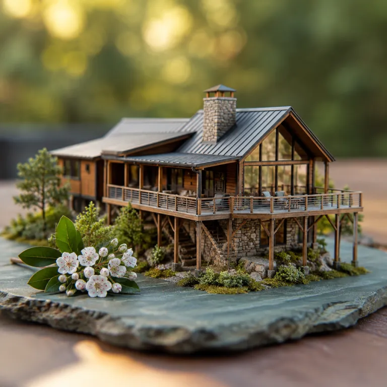 Elevated cabin retreats in Blue Ridge, Georgia for refined mountain stays
