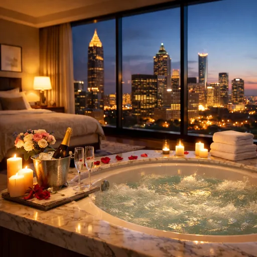 Elegant hotels with in room whirlpools in Atlanta for romantic city stays